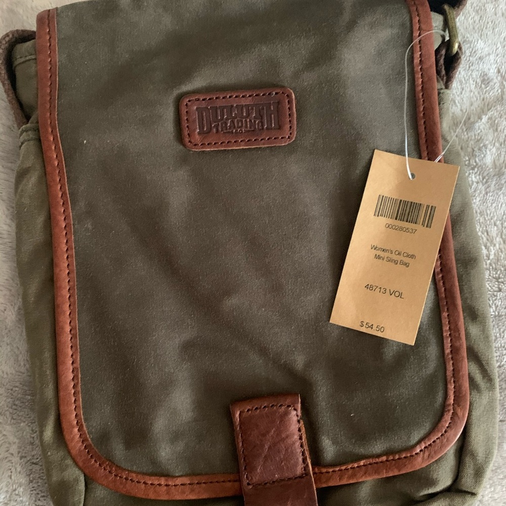 Womens Oil Cloth Mini Sling Bag